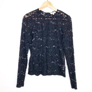 L’AGENCE Black lace top